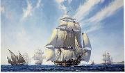 unknow artist Seascape, boats, ships and warships. 98 china oil painting reproduction